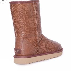 Brown crocodile Ugg boots
